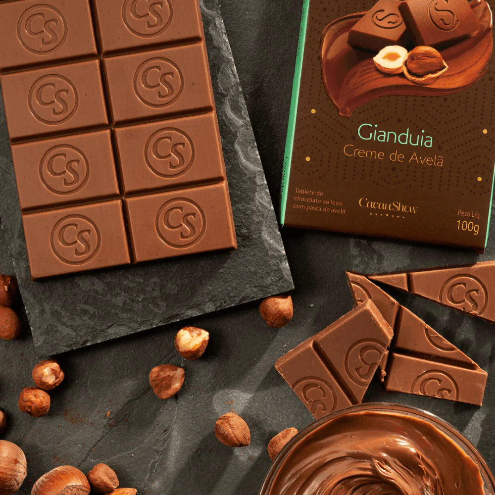 Tablete LaNut de Chocolate ao Leite e Avelã 100g