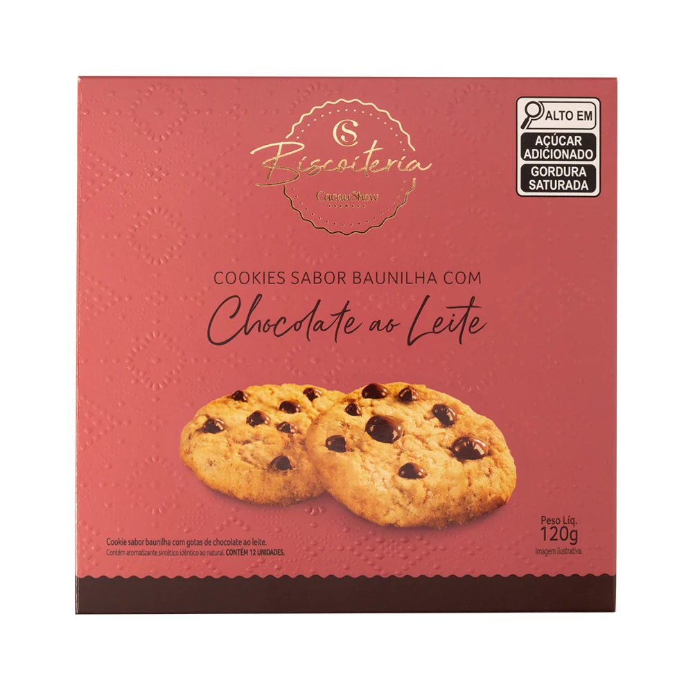 Cookies com Gotas ao Leite 120g