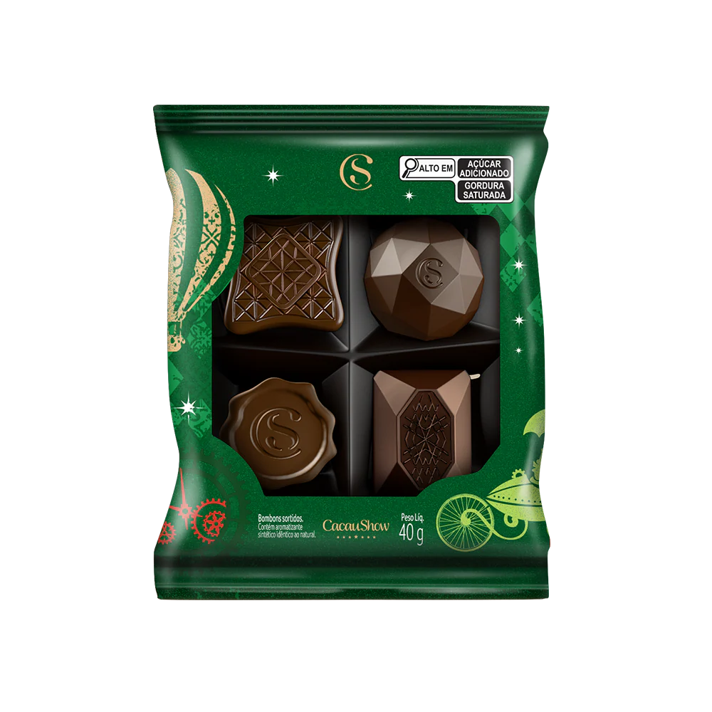 Bombons Cacau Magia Sortidos de Natal 40g