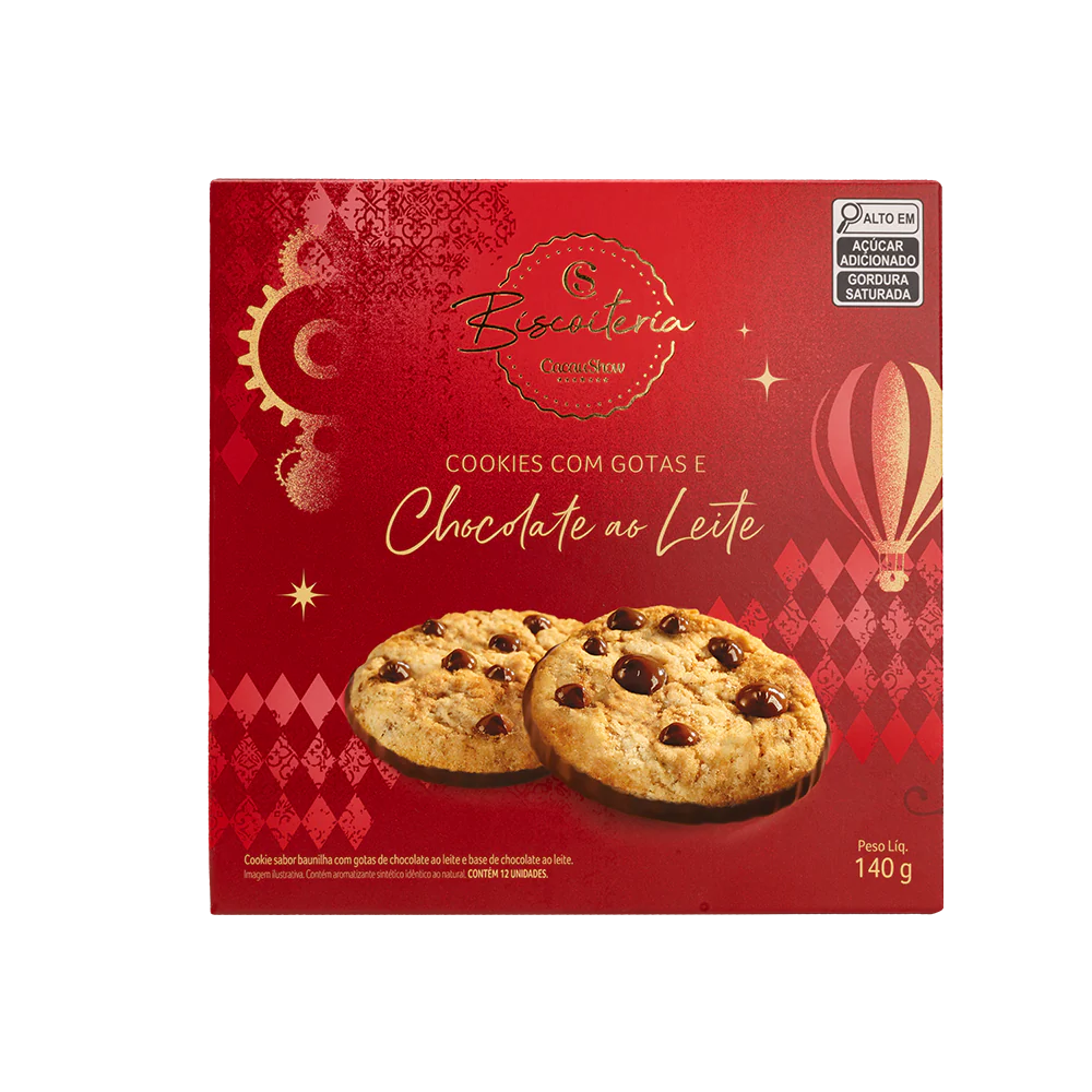 Cookies de Natal com Gotas ao Leite 140g