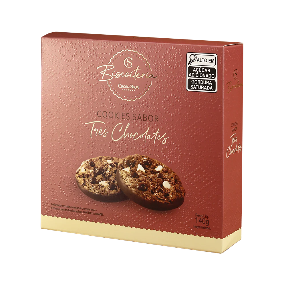 Cookies 3 Chocolates Sortidos 140g