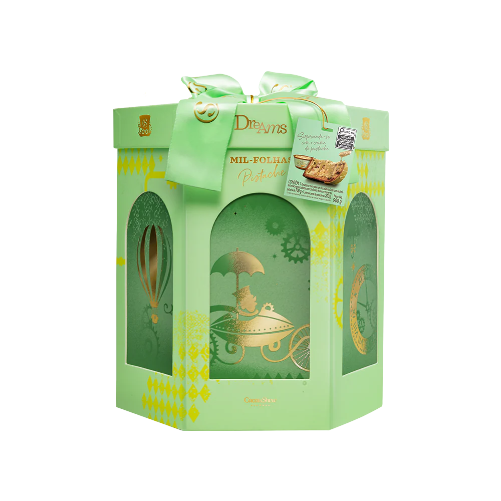Panetone Dreams Mil-Folhas Pistache 900g